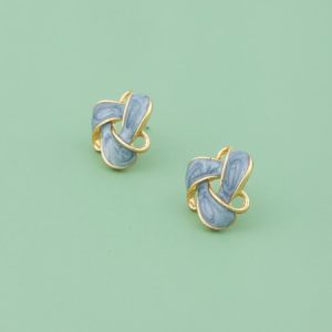 Structured Stud Earrings Multicolor